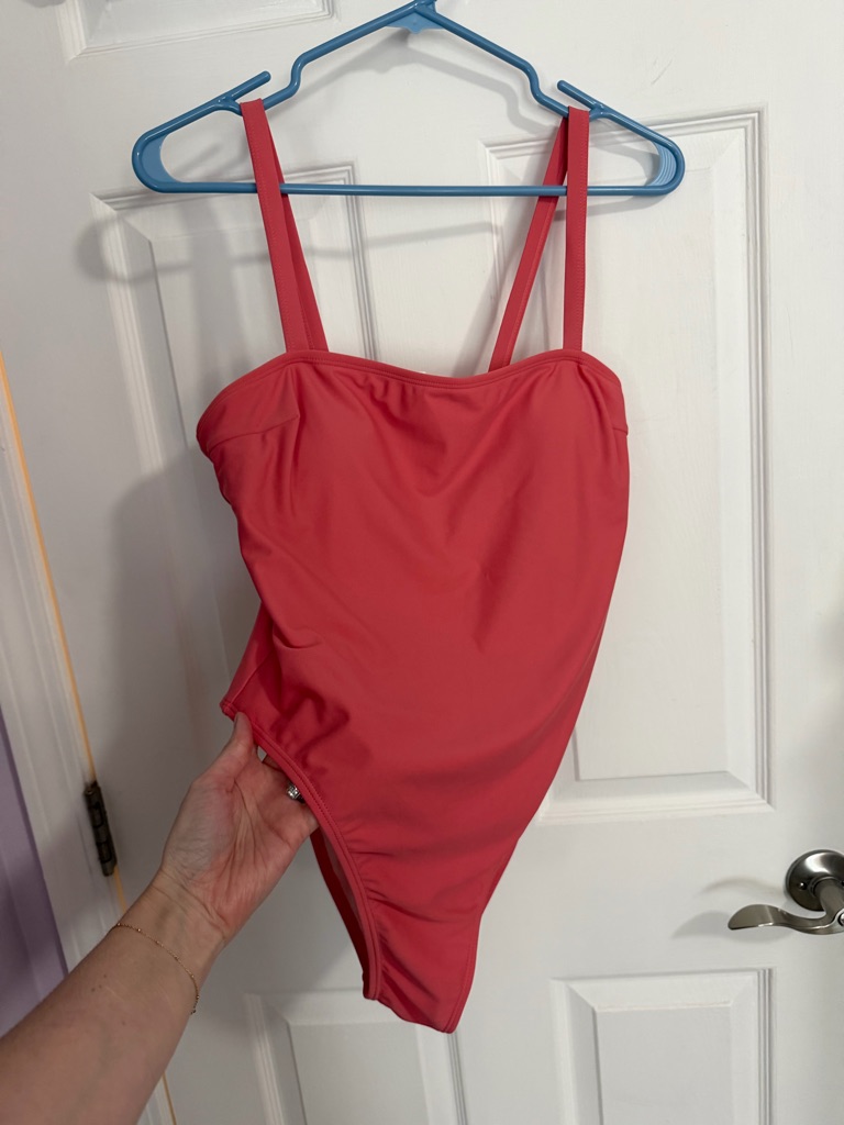 Women’s Solid Pink One-Piece Swimsuit